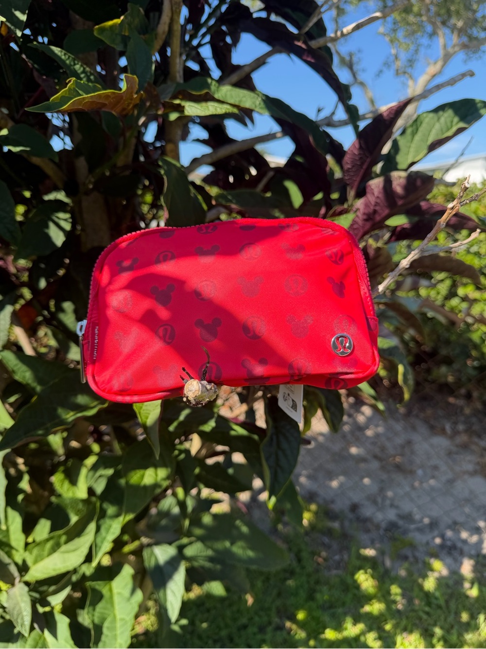 LULULEMON athletica Red Mickey Print Mini Fanny pack Belt Bag - Picture 7 of 16